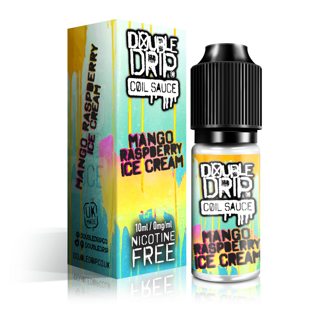 Double Drip E Liquid - Mango Raspberry Ice Cream - 10ml - Click & Vape