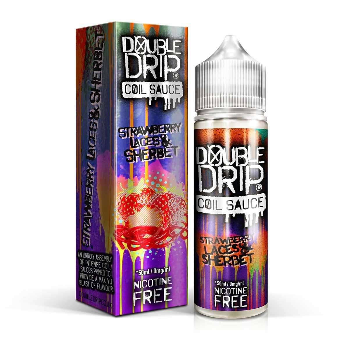 Double Drip E Liquid - Strawberry Laces & Sherbet - 50ml - Click & Vape
