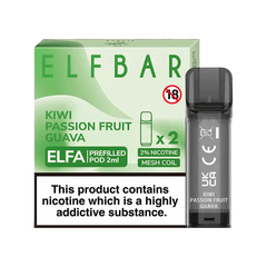 ELF BAR ELFA PRE-FILLED PODS (PACK OF 2) - Kiwi Passionfruit Guava - Click & Vape