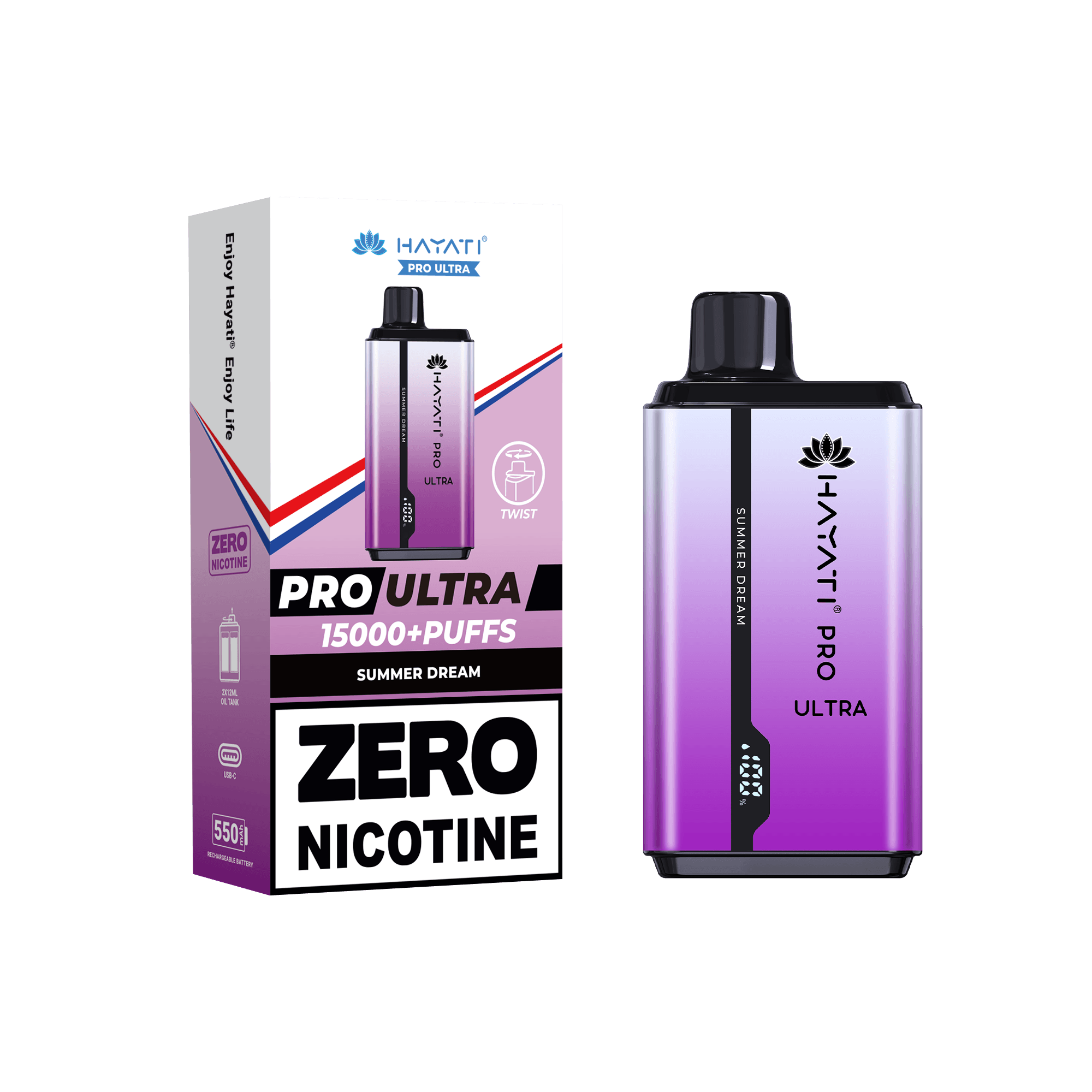 Hayati Pro Ultra Summer Dream 0mg - Click & Vape