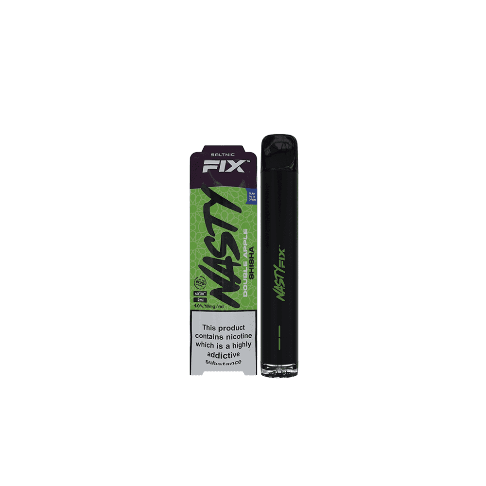 NASTY FIX DOUBLE APPLE 10/20MG Disposable Vape - Click & Vape