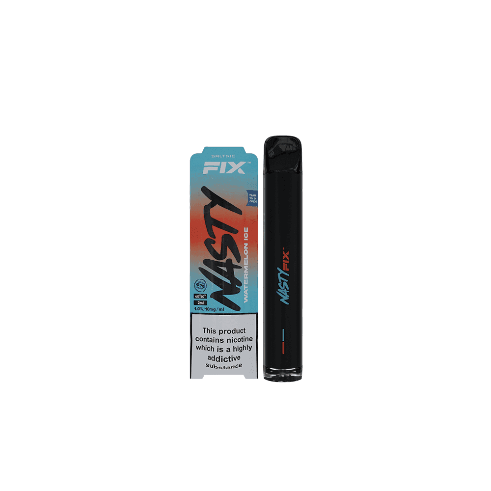 NASTY FIX WATERMELON ICE 10/20MG Disposable Vape - Click & Vape