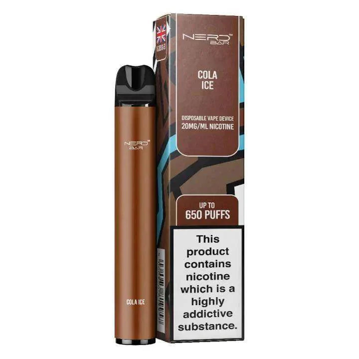NERD BAR 650 PUFF COLA ICE Disposable Vape - Click & Vape