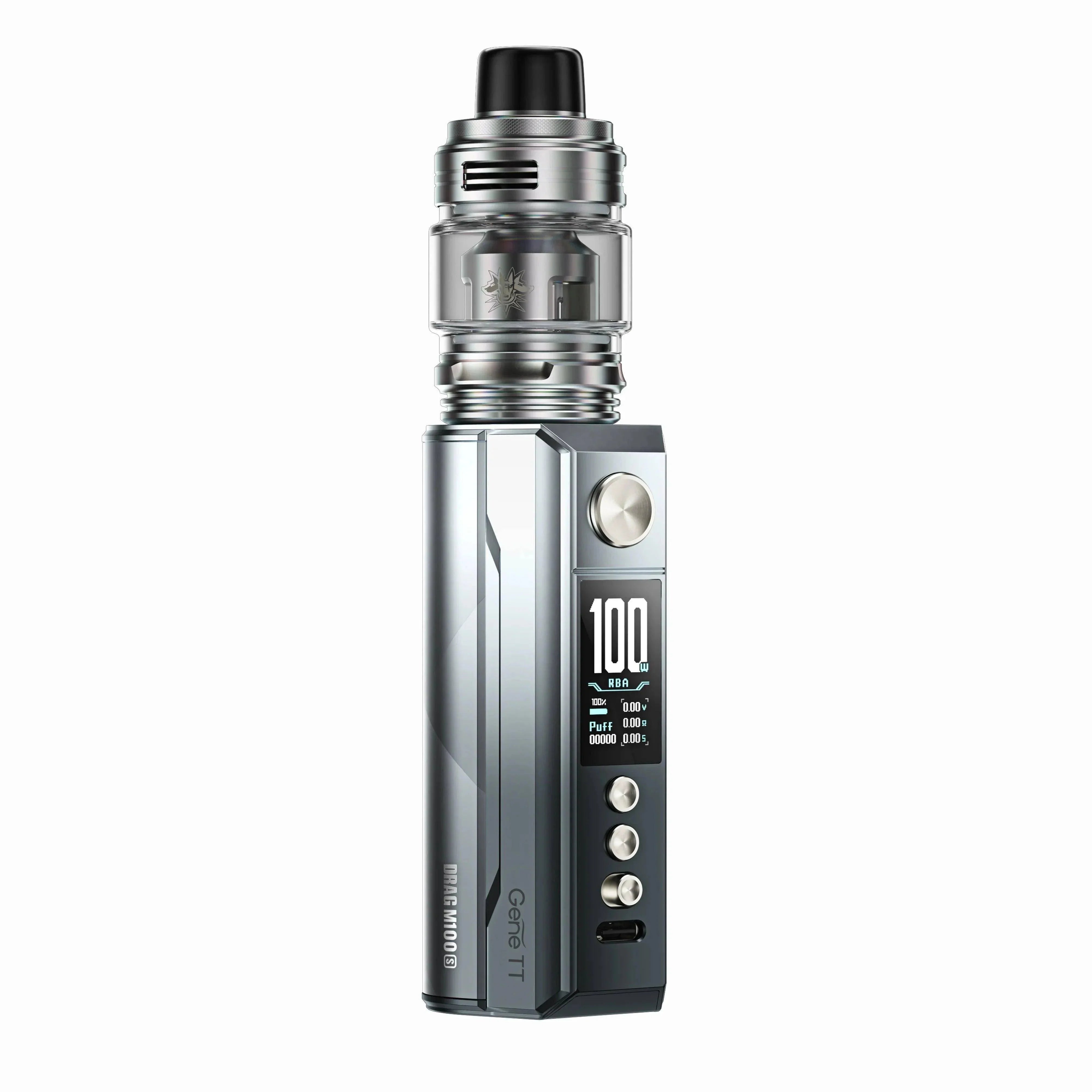 Voopoo Drag M100S Silver Black - Click & Vape