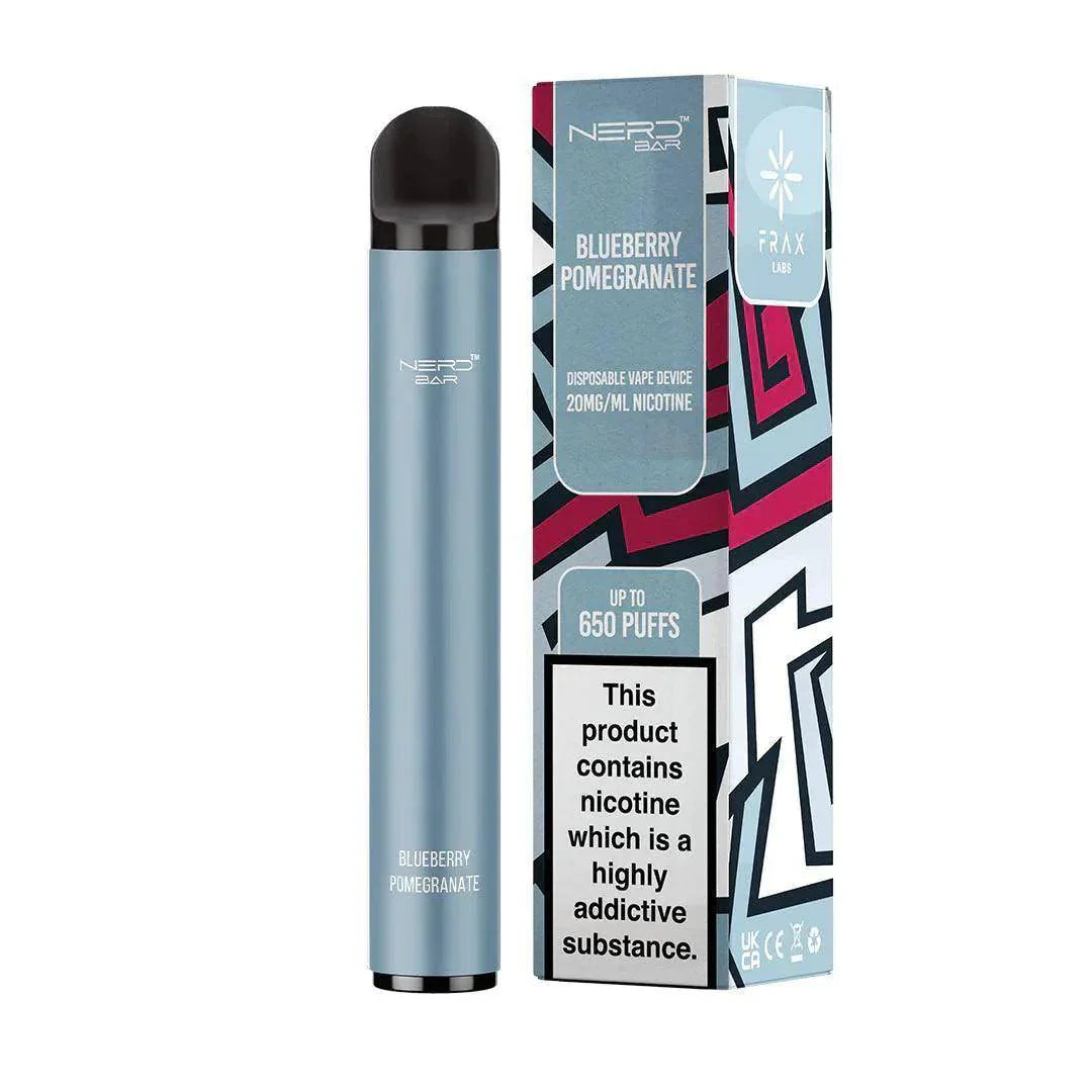 NERD BAR 650 PUFF BLUEBERRY POMEGRANATE Disposable Vape - Click & Vape