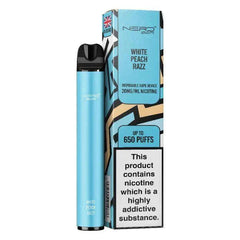 NERD BAR 650 PUFF WHITE PEACH RAZZ Disposable Vape - Click & Vape