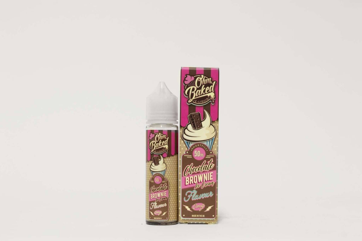 Ohm Baked E Liquid - Chocolate Brownie Ice Cream - 50ml - Click & Vape