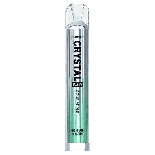 SKE CRYSTAL BAR 600 SOUR APPLE Disposable Vape - Click & Vape