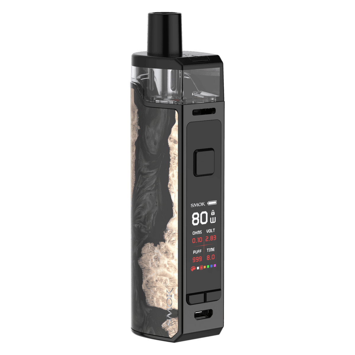 SMOK RPM80 POD BLACK STABILIZING WOOD - Click & Vape